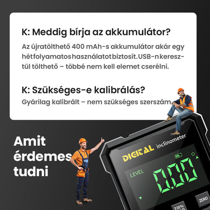 💥Időkorlátozott ajánlat💥 Négyoldalas mágneses digitális lézeres dőlésmérő
