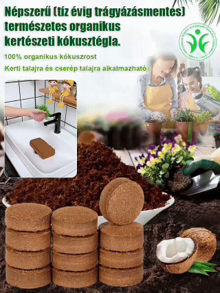 Kókuszrostos tápanyag-talaj - tíz évig nem kell trágyázni