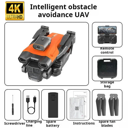 4K Kamerás Drón Felnőtteknek, HS175D RC Quadcopter Automatikus Visszatérés funkcióval, Kövess engem, Kefe nélküli Motorral, Körrepüléssel, Útpontokkal, Magasságtartással, Fej nélküli Üzemmóddal, 28 Perc Repülési Idővel! !