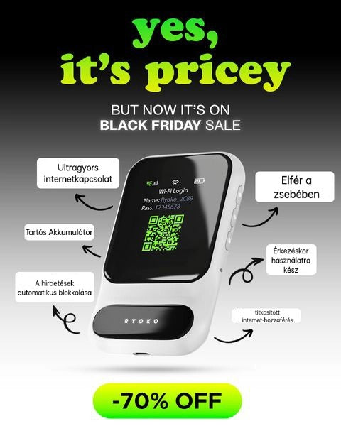 🎉Állandó ingyenes internet-hozzáférés🌏Az Ön világa, összekapcsolva Ryoko Wi-Fi