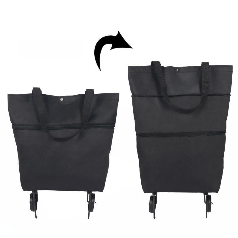🛍️✨ Átalakítható bevásárlótáska – elrejti a kerekeket, 20 kg-ot bír, cipzárral bővíthető!