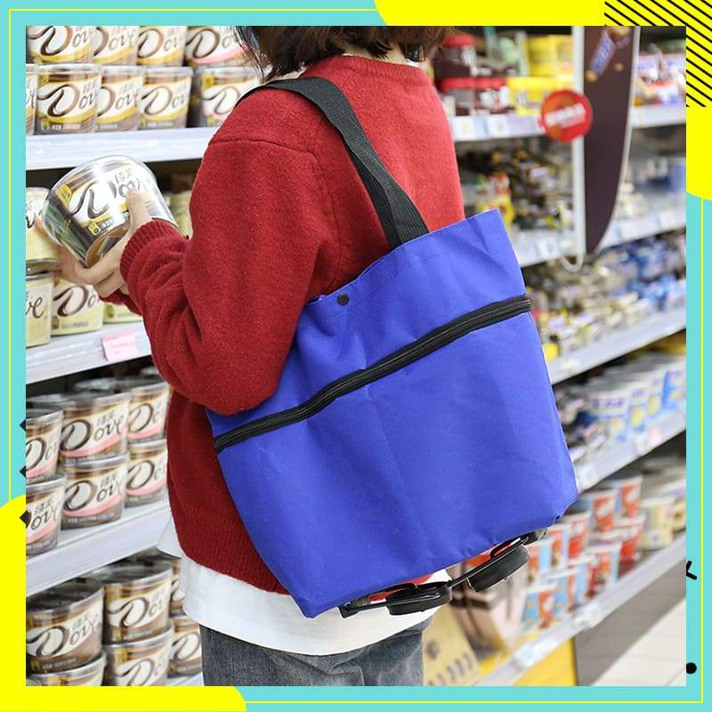 🛍️✨ Átalakítható bevásárlótáska – elrejti a kerekeket, 20 kg-ot bír, cipzárral bővíthető!