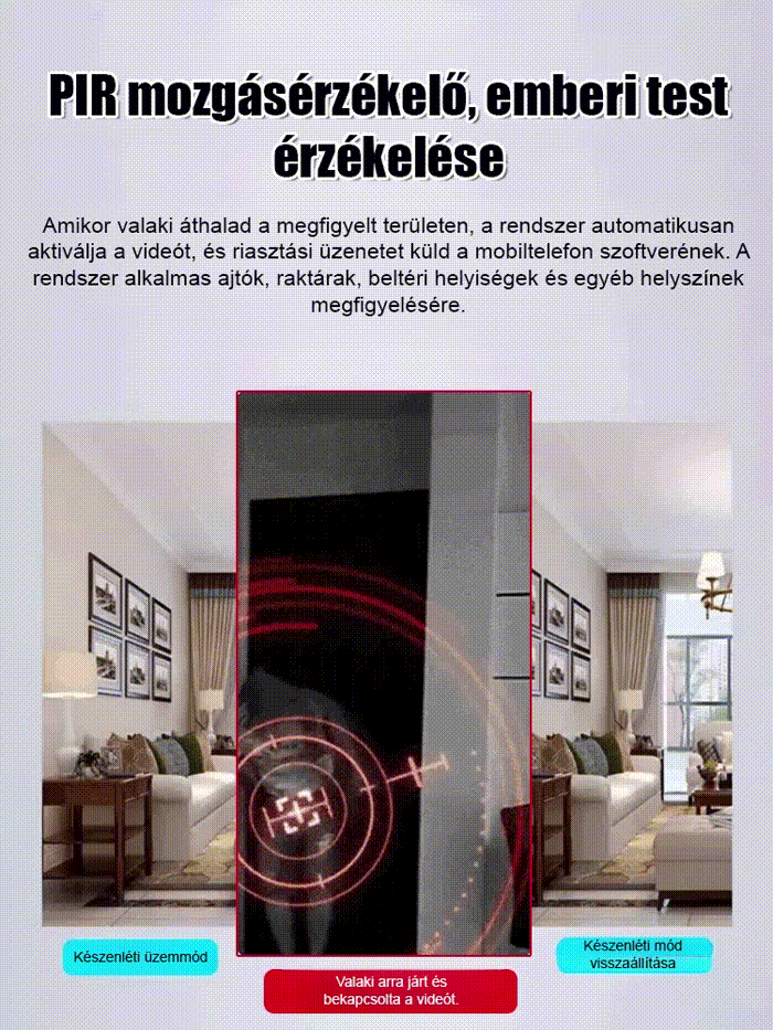 【Hosszú üzemidő】Hálózatfüggetlen kamera