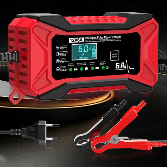 Akkumulátortöltő intelligens autóhoz és hordozható