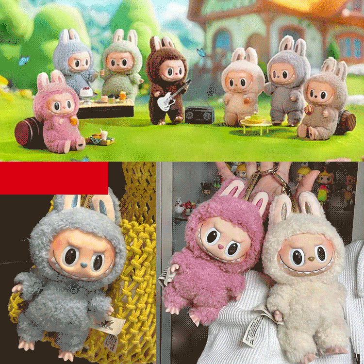 Plush pendant from the Makaronowa Labubu series