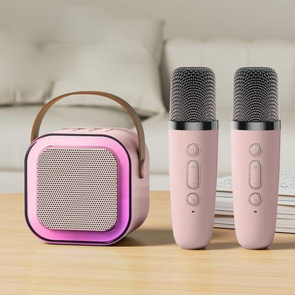 🌸🔥🔥Mini karaoke gép vezeték nélküli mikrofonokkal🎵
