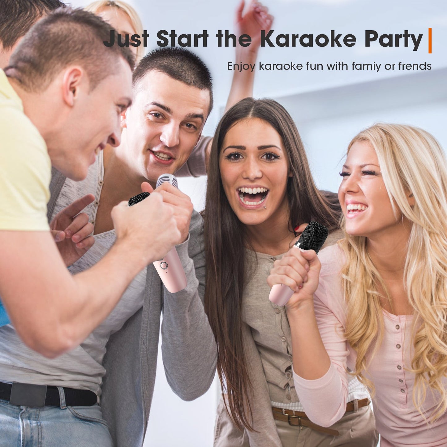 🌸🔥🔥Mini karaoke gép vezeték nélküli mikrofonokkal🎵