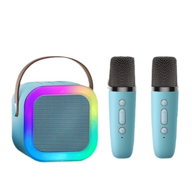 🌸🔥🔥Mini karaoke gép vezeték nélküli mikrofonokkal🎵