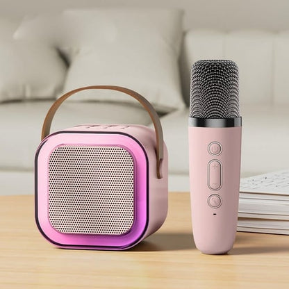 🌸🔥🔥Mini karaoke gép vezeték nélküli mikrofonokkal🎵