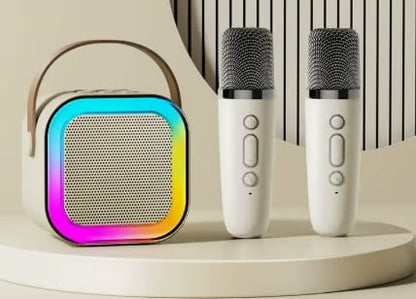 🌸🔥🔥Mini karaoke gép vezeték nélküli mikrofonokkal🎵