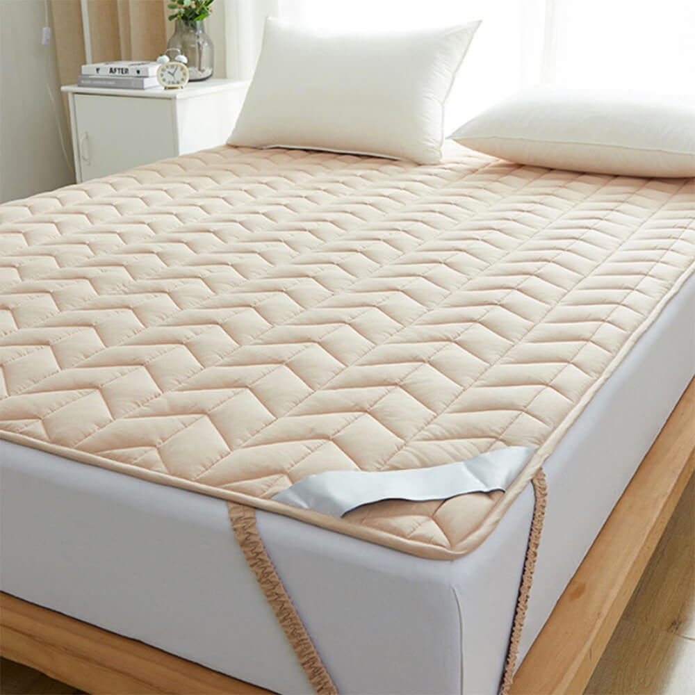 Tiszta pamut légáteresztő kényelmes csúszásmentes matracbetét