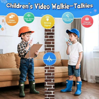 Újratölthető videós walkie-talkie-k gyerekeknek