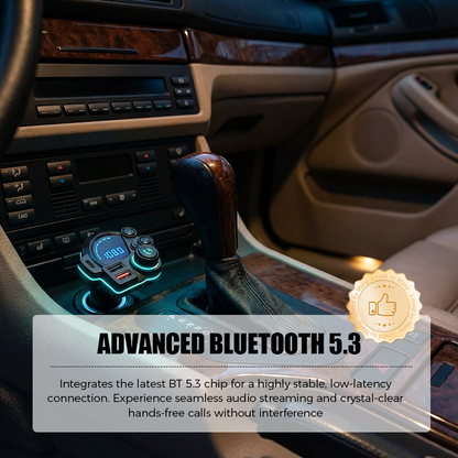 📱📻 Univerzális Kétportos Autós FM Bluetooth Átjátszó 🚗🔊
