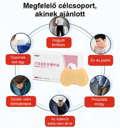 Vizeletinkontinencia akupunktúrás pont távoli infravörös terápiás tapasz